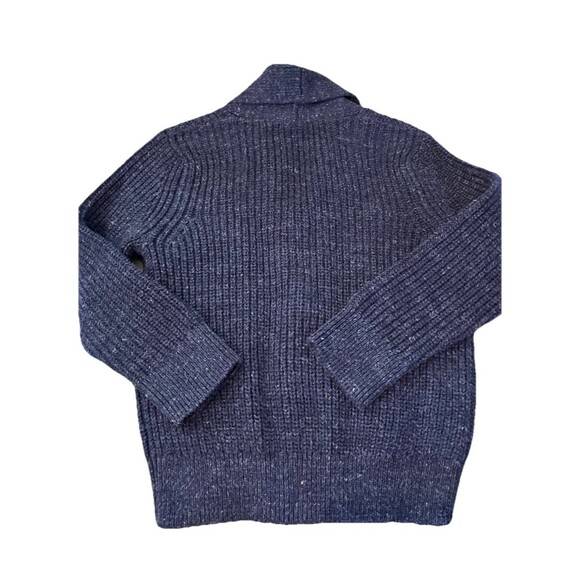 Baby Gap Button Down Cardigan Sweater Blue Boy's Sz 2 Grandpa Cable Knit - Picture 3 of 3